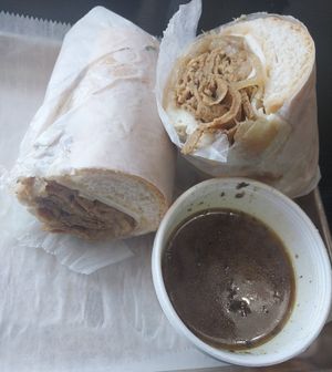 French Dip at Vegan Deli and Butcher in St Louis