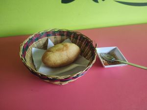  at La Parada Saludable Café in Bogota