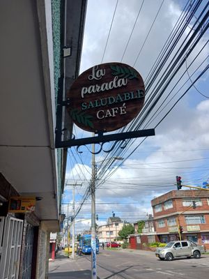  at La Parada Saludable Café in Bogota