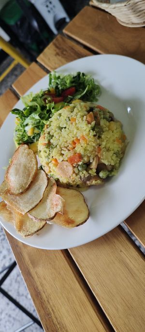  at La Parada Saludable Café in Bogota