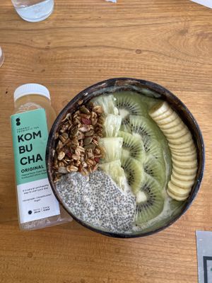 Soursopharia Smoothie Bowl. Thick and creamy, loads of toppings  at GreenSmoothie Factory in Medan