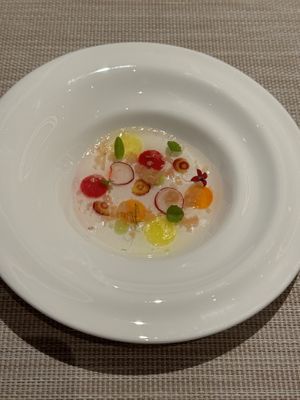 Palate cleanser   at Yuan 圓 in Hong Kong Island