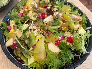 Mixed fruit salad with vinaigrette   at Root Kitchen in Taipei