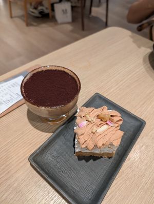 Tiramisu n chestnut cake at Root Kitchen in Taipei