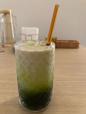 Thai iced green tea (M3) at Root Kitchen in Taipei