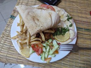   at Falafel with Hummus  in Marrakech