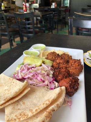 Stoplight platter at Foxy Falafel in St Paul