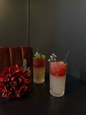 Fancy drinks made with all natural ingredients! Can you believe how beautiful nature can be? :) at IV in Berlin