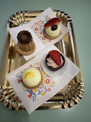 Vegan pasticcini selection   at Dulcis Gelato & Pasticcini in Cambridge