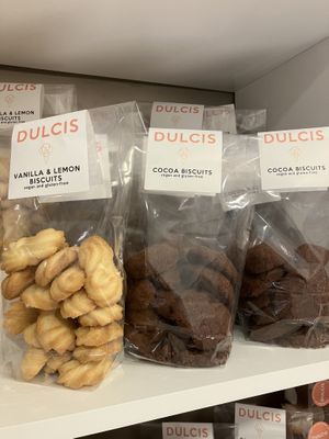 Vegan and gluten free cookies   at Dulcis Gelato & Pasticcini in Cambridge