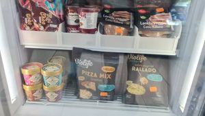 Booja-booja ice cream and Violife at Godhwani in Gran Canaria