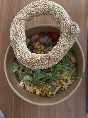 Nudelsalat  at Spitiko Bakery in Thessaloniki