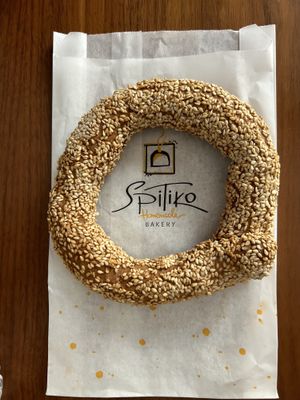 Vollkorn Kringel   at Spitiko Bakery in Thessaloniki