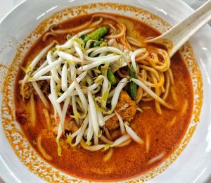 Curry noodles at Vegetarian Food - 高平素食麵 in Kulai