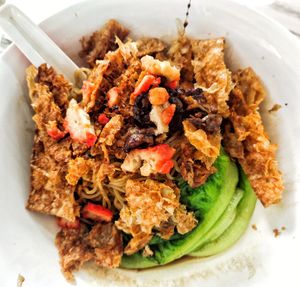 Dry noodles at Vegetarian Food - 高平素食麵 in Kulai