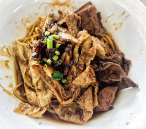 Braised duck noodles at Vegetarian Food - 高平素食麵 in Kulai