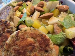 roasted dumpling salad  at Katzentempel - Bremen in Bremen