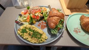 Croissant breakfast at Katzentempel - Bremen in Bremen