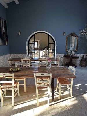 Dining   at La Casa di Melo - Organic Farm in Siracusa