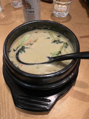 My friend’s unexpectedly VERY spicy curry order  at Thien Tam in Toronto