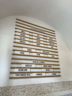 Second row is vegan  at Gelatomania in Geneva