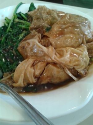 mushroom stuffed tofu at Bodhi Veggie Cuisine in Rosemead