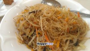 Rice noodle in soy sauce at Bodhi Veggie Cuisine in Rosemead