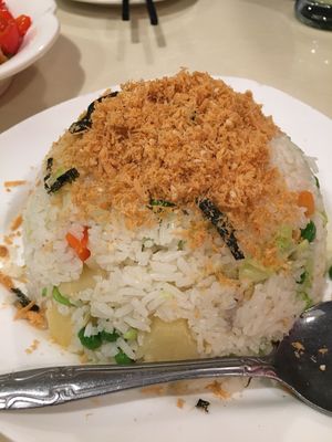 Pineapple fried rice at Bodhi Veggie Cuisine in Rosemead