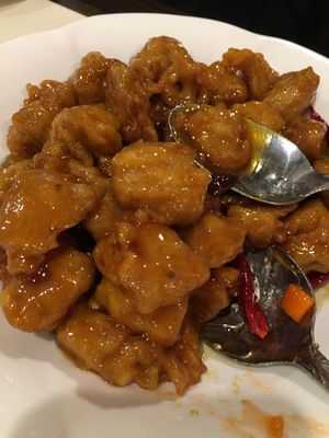 Orange chicken soy at Bodhi Veggie Cuisine in Rosemead
