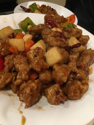 Veggie Kung pao chicken soy at Bodhi Veggie Cuisine in Rosemead