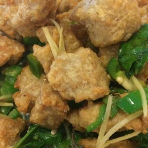 crispy chicken at Bodhi Veggie Cuisine in Rosemead