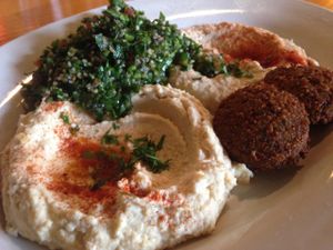 veggie platter at Lawrence's Cafe in Decatur