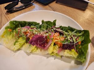 Vegan gem salad l at Farm And Fire in Santa Rosa Beach