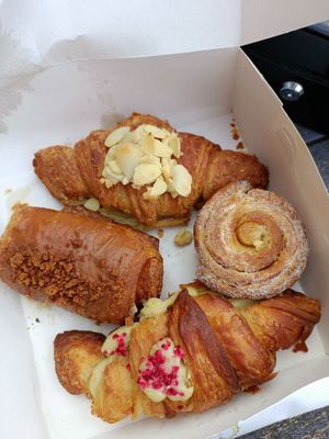 Beautiful vegan pastries available to eat in or takeaway. at Rise Bakehouse in Stockton On Tees