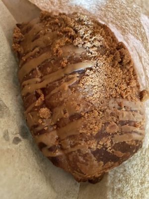 Biscoff croissant  at Rise Bakehouse in Stockton On Tees