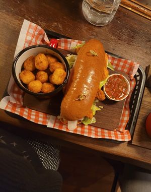 Vegan Po-Boy Sub at Hickory's Smokehouse - Rhos-on-Sea in Conwy