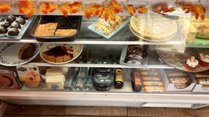 Desserts and refrigerated foodstuffs  at Verde y Rebelde in Punta Arenas