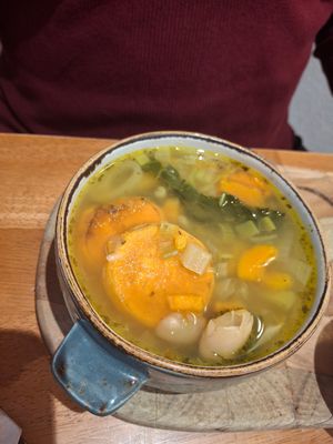 Sweet potato and butterbean stew at Camphill in Holywood