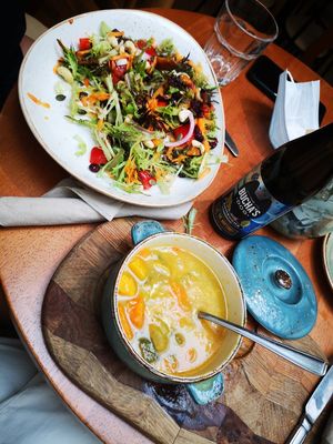 Veg soup  at Camphill in Holywood