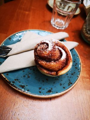 Cinnamon bun  at Camphill in Holywood