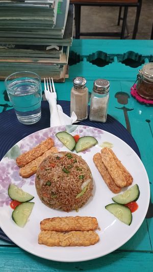 Nasi goreng with Tempe. No egg at Secret Cafe in Nusa Dua