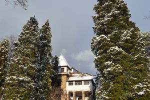 Winter snow at Vila Castelul Maria at Vila Castelul Maria in Banpotoc