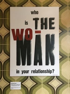 Wall art in Café de Plak at Cafe de Plak in Nijmegen