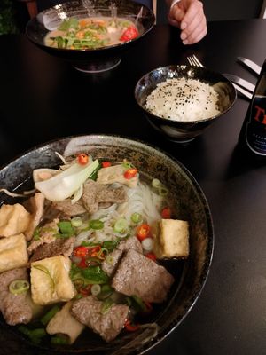 Pho + Creamy Peanut (#15 + #17 on the menu) at An Lac in Flensburg