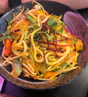 Udon-Nudeln mit Knoblauch at An Lac in Flensburg