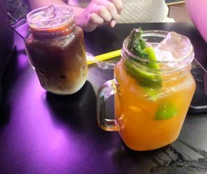 Café und Pfirsich-Eistee at An Lac in Flensburg