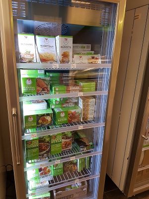 fries products in freezer at Veggie4U in The Hague