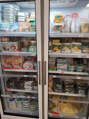 vegan cheezes at Veggie4U in The Hague