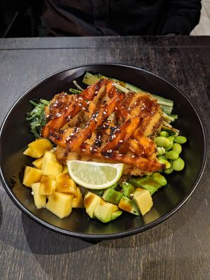 Poke bowl at Kreivi Pagaliukai in Panevezys