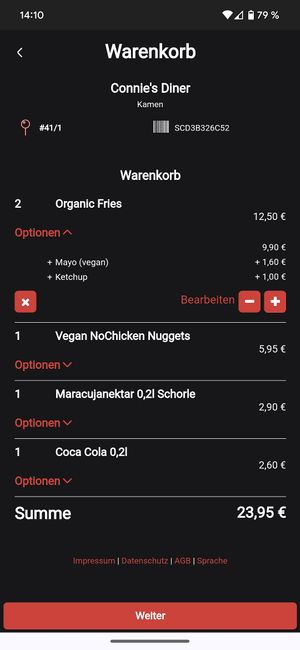  at Connie's Diner in Kamen